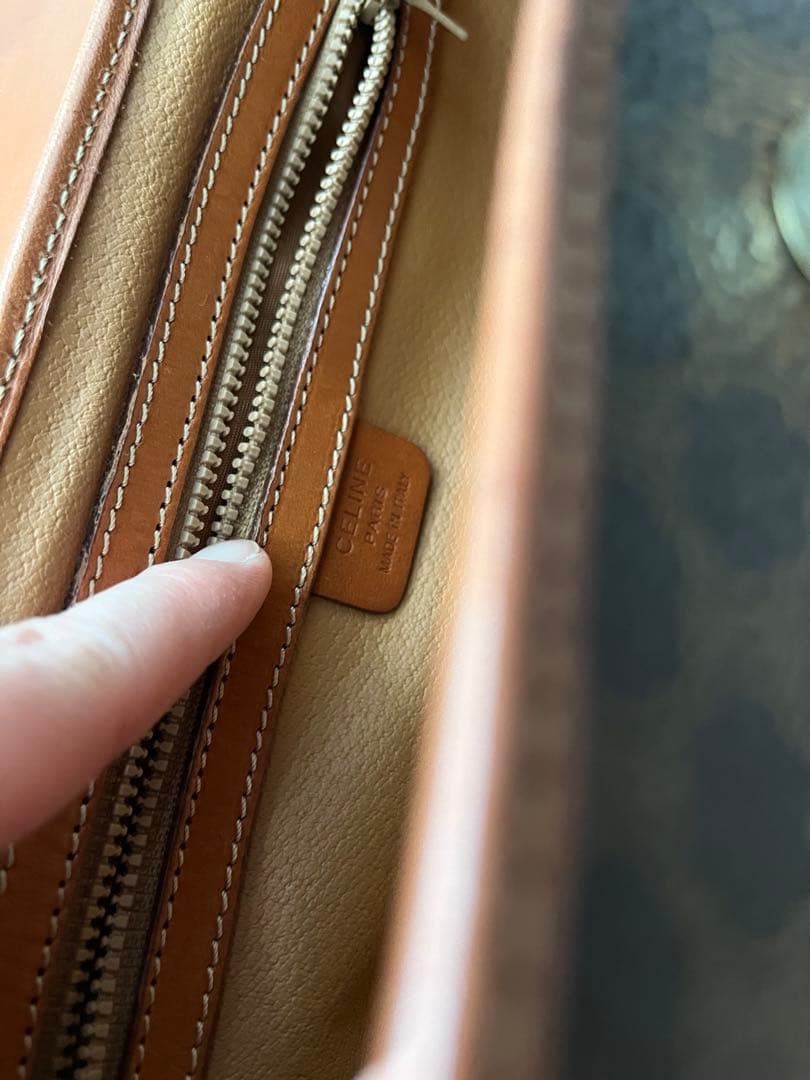 セリーヌ　レザー ミニボストンバッグ