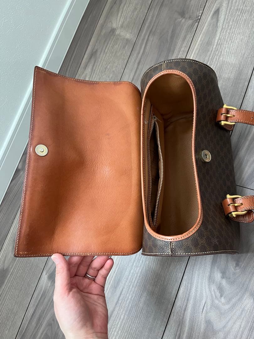 セリーヌ　レザー ミニボストンバッグ