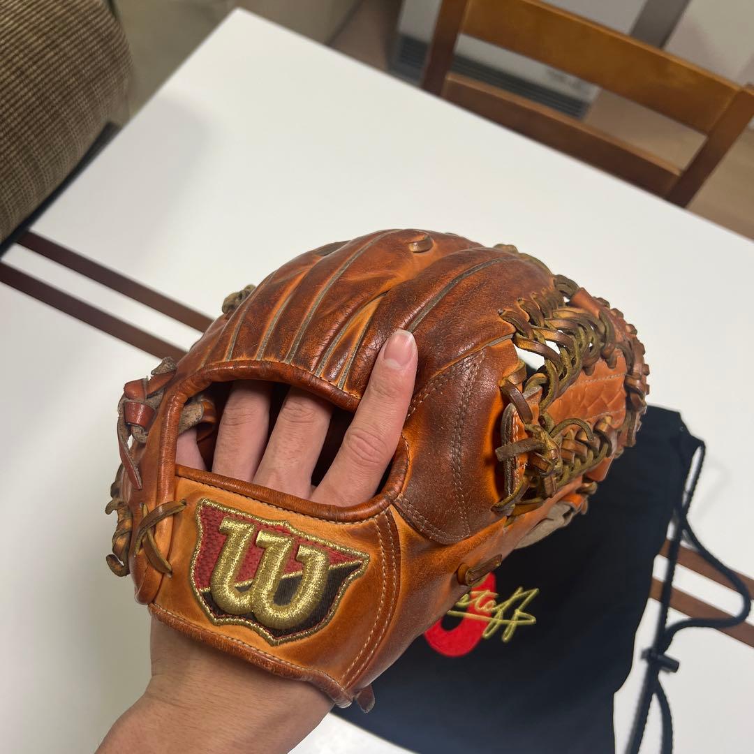 Wilson S14 硬式グローブ 日本製 収納袋付き