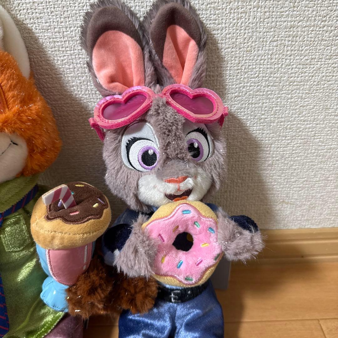 ズートピア　ニック　ジュディ　ぬいぐるみセット