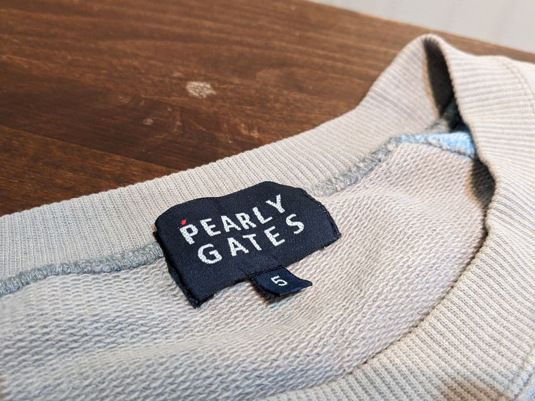 パーリーゲイツ　コットン　トレーナー　プルオーバー　ゴルフ　ウェア スウェット