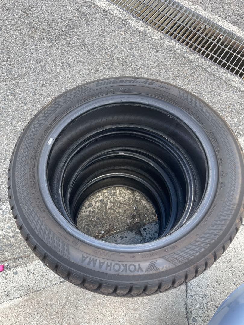 オールシーズンタイヤ ヨコハマBluEarth 4SAW21 165/55R15
