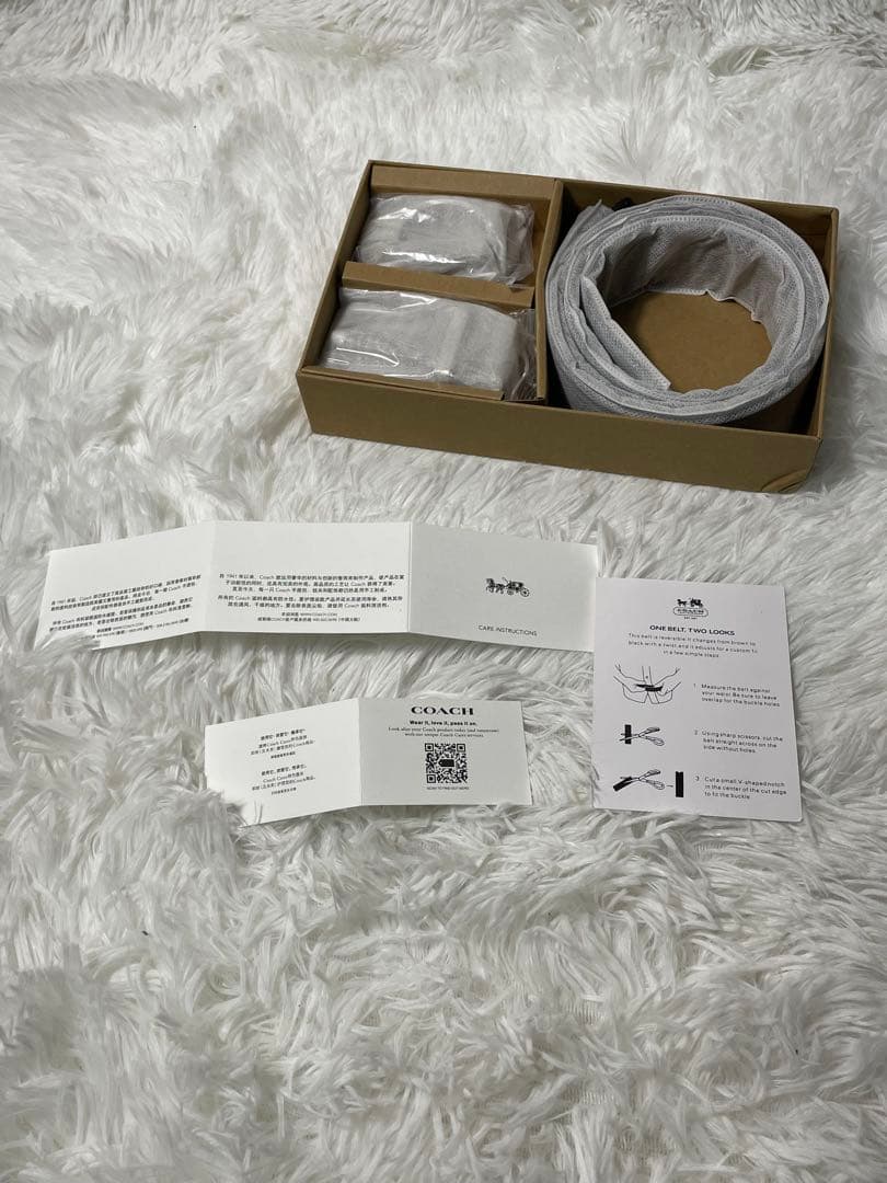 COACH コーチ　リバーシブル 本革　レザーベルト シグネチャー