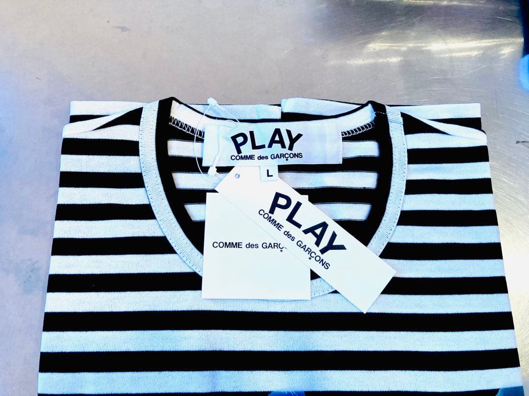 【新品未使用】COMME des GARCONS PLAY ボーダーロンT