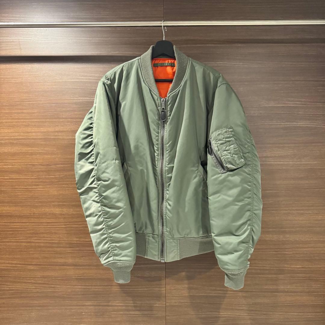 【XXL】美品 希少サイズ AVIREX MA-1コマーシャル ロゴ ジャケット