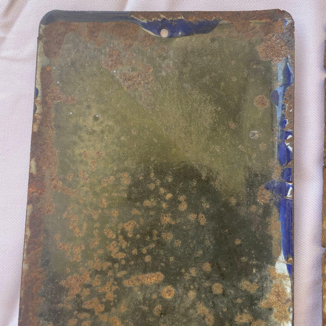 ホーロー　看板　ホーロー看板　太田胃酸　カゴメソース　昭和レトロ　アンティーク