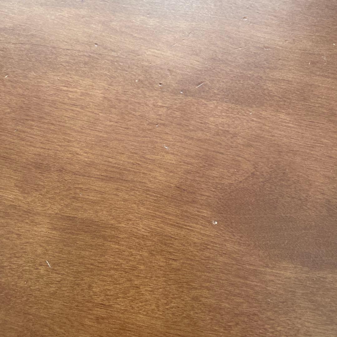 ☆送料込・たのメル便☆無印　ブラウン木製　ローテーブル　シンプル