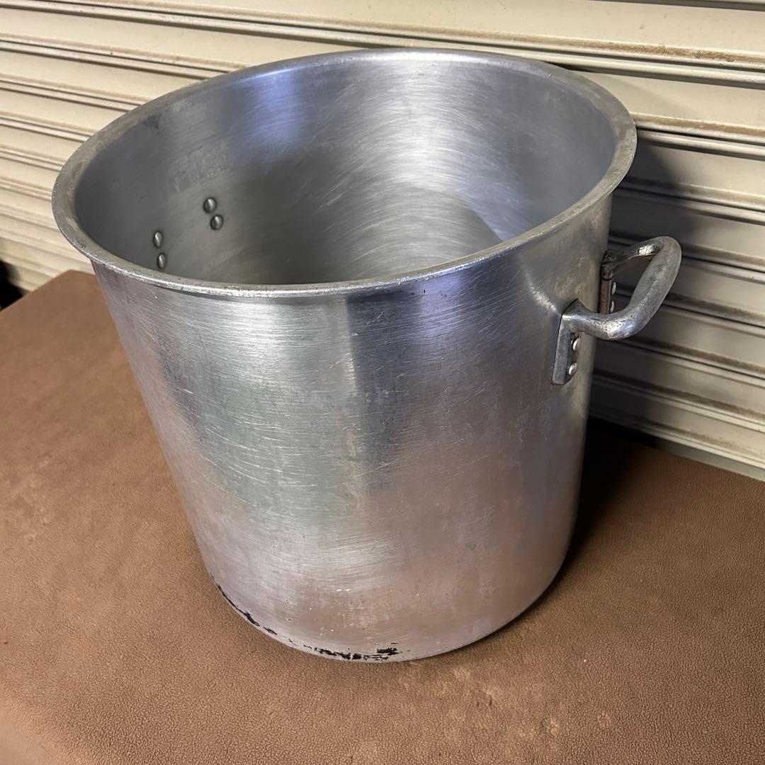 CF43★アルミ製★ 特大 寸胴鍋 両手鍋 直径44.5㎝ 厨房 業務用 359