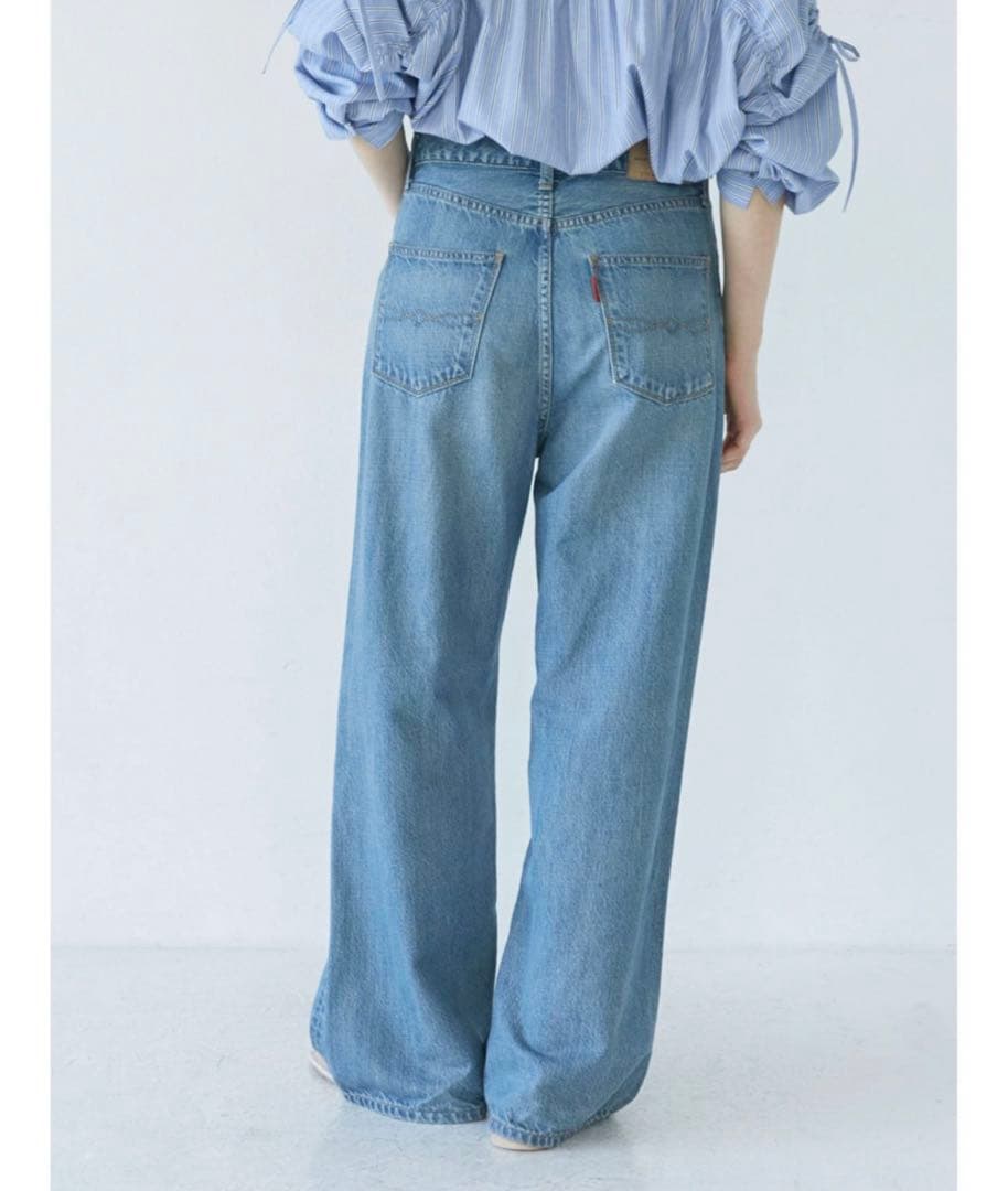 Ungrid ハイウエストオーガニックコットンルーズデニム 25inch