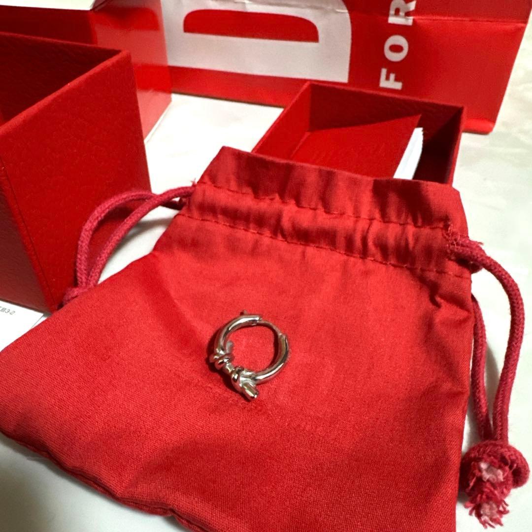 diesel シルバー フープピアス(片耳用) 新品正規品