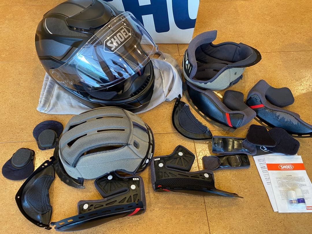 SHOEIヘルメット GT-Air SWAYER XLピンロック付　内装2セット