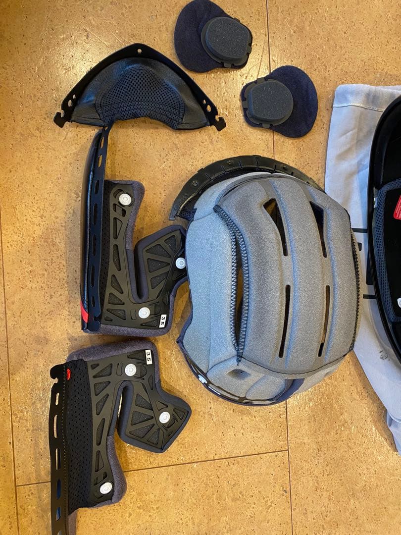 SHOEIヘルメット GT-Air SWAYER XLピンロック付　内装2セット