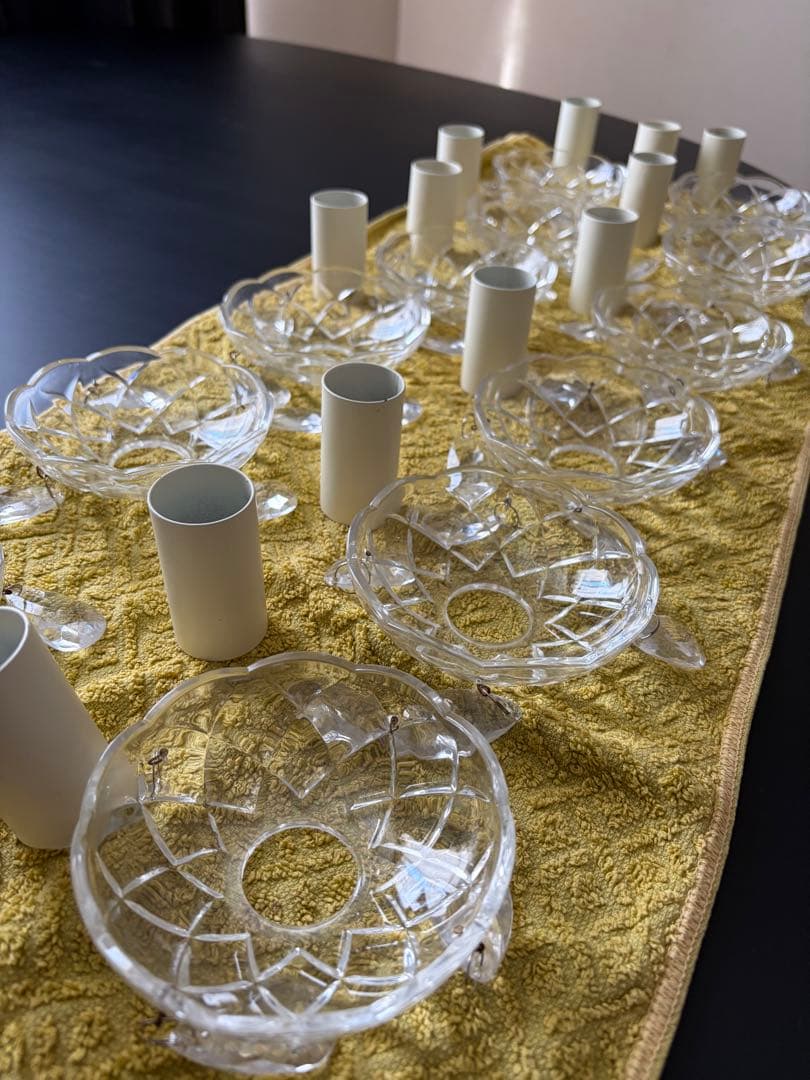 【美品】シャンデリア　Opera オペラ　クリーム【LED電球対応12灯】