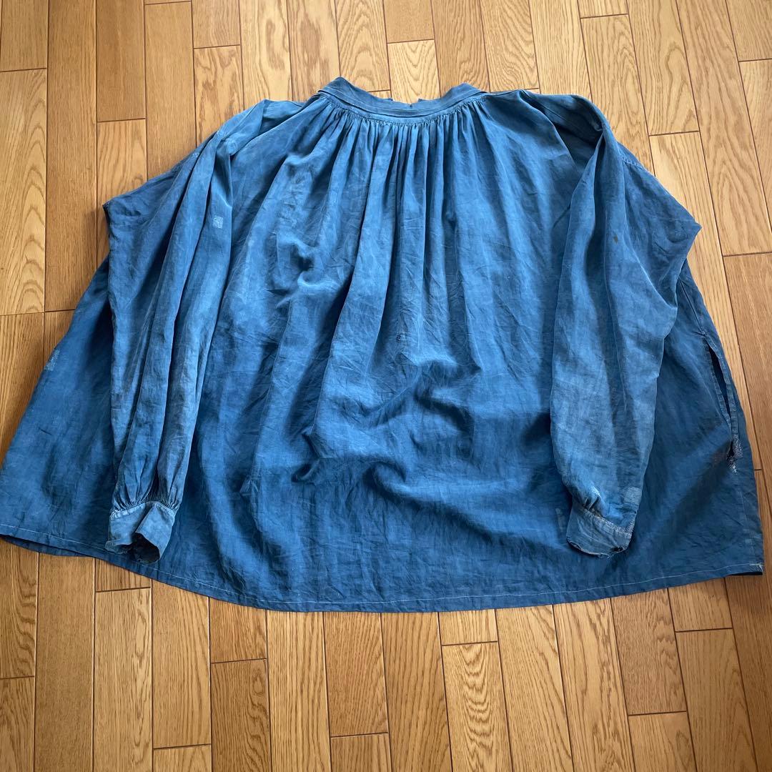 最終値下げ　〜20s French Indigo linen Biaude