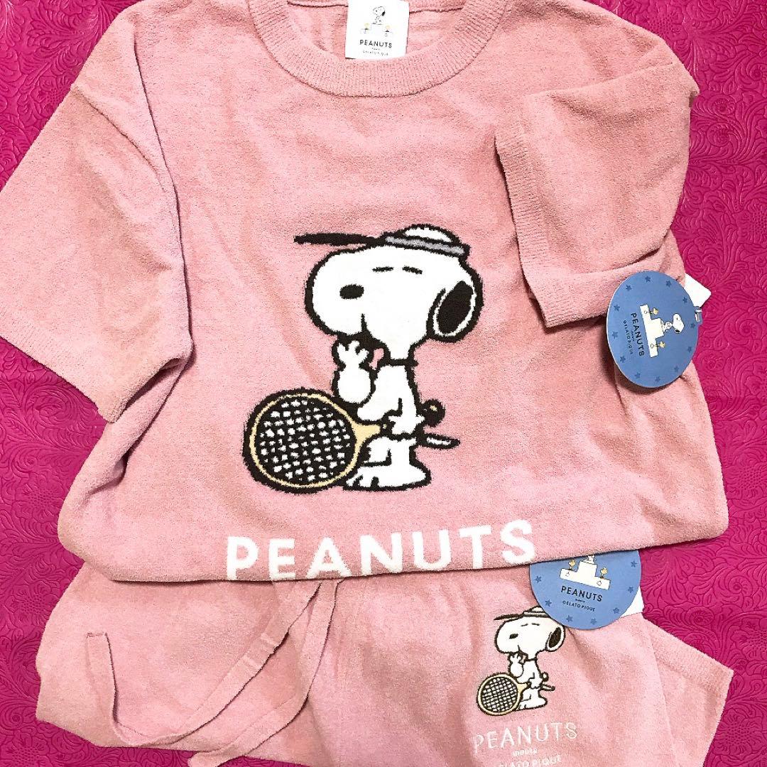 me_sanジェラートピケPEANUTS スヌーピー ルームウェア セット
