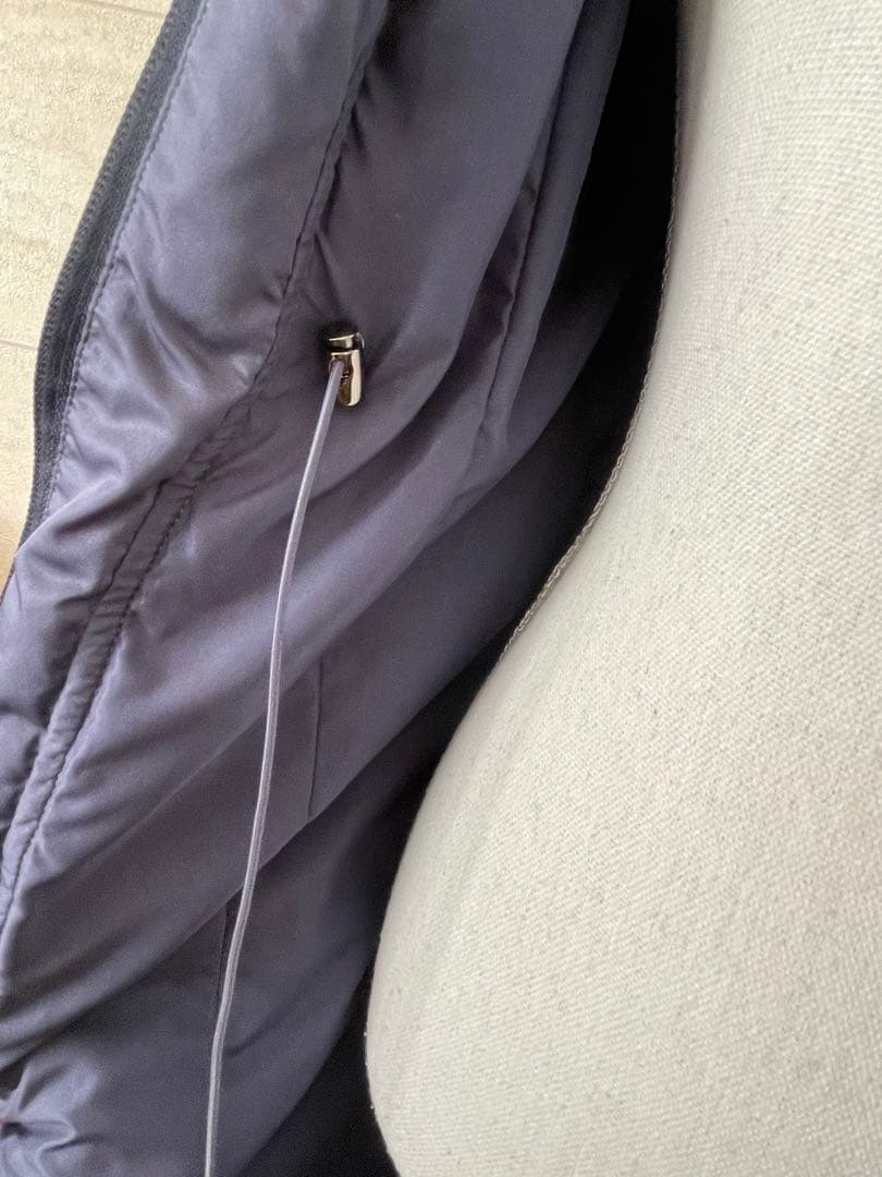 アミアンハウス ロングダウンコート ファー付きフード