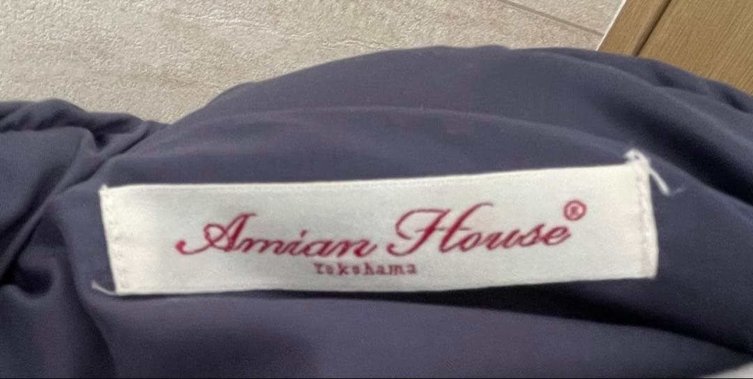 アミアンハウス ロングダウンコート ファー付きフード