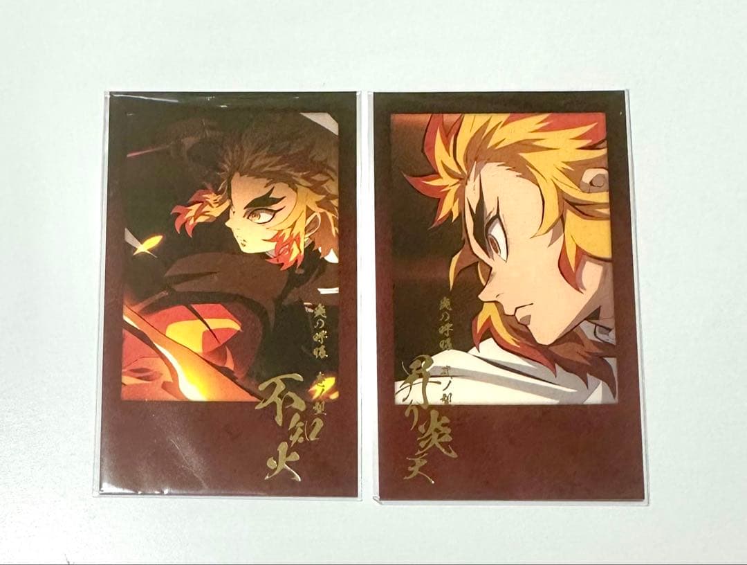 柱ダイニング　お楽しみくじ　煉獄杏寿郎　チェキ風ブロマイド　チェキ　カード