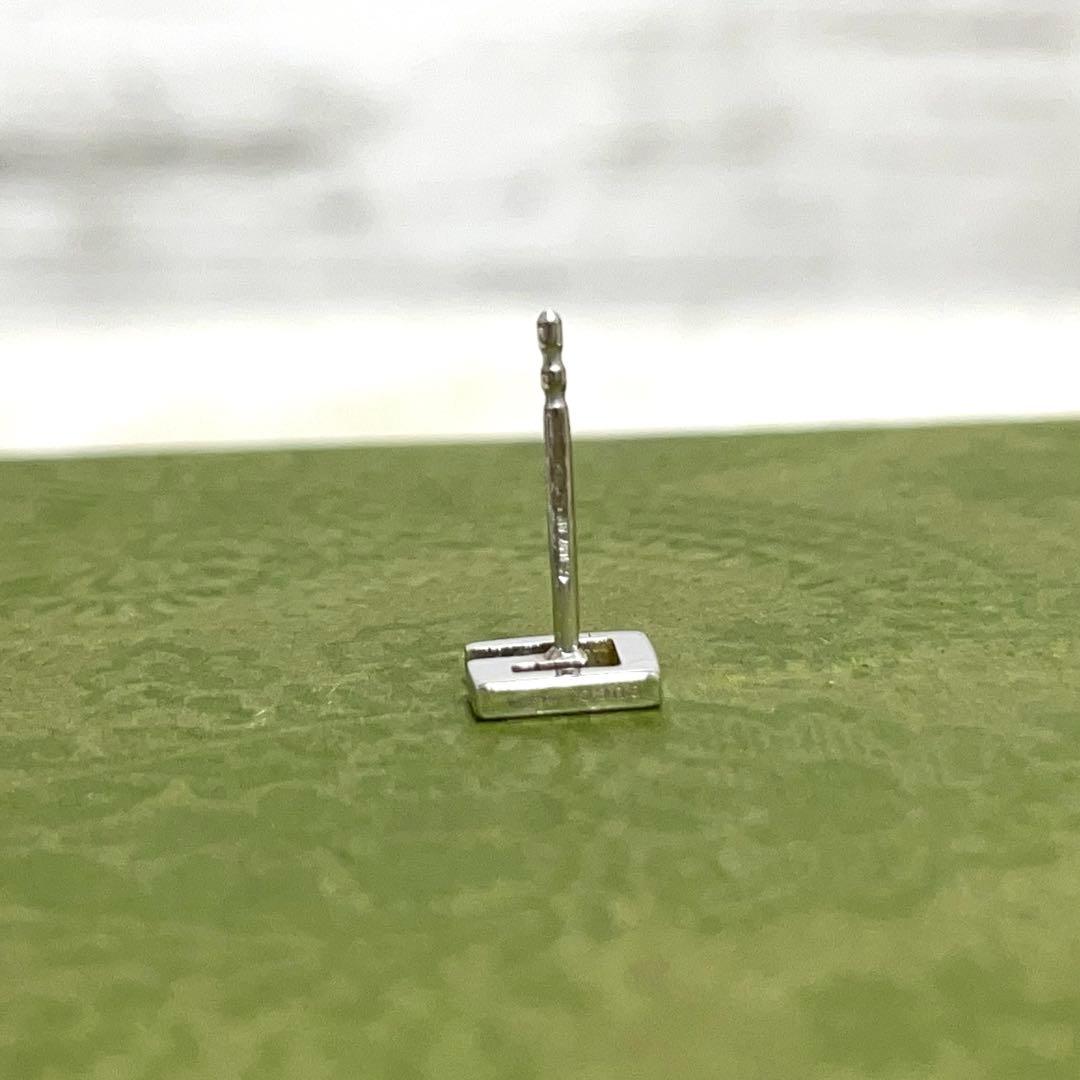 GUCCIグッチ　スクエアGピアス片耳　K18WG Gロゴ　メンズ/レディース