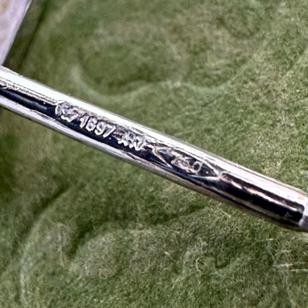 GUCCIグッチ　スクエアGピアス片耳　K18WG Gロゴ　メンズ/レディース