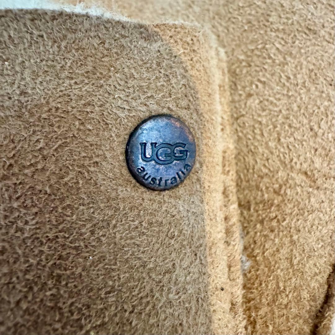 【極暖】UGG アグ ムートン手袋 メンズ レザーグローブ Mサイズ