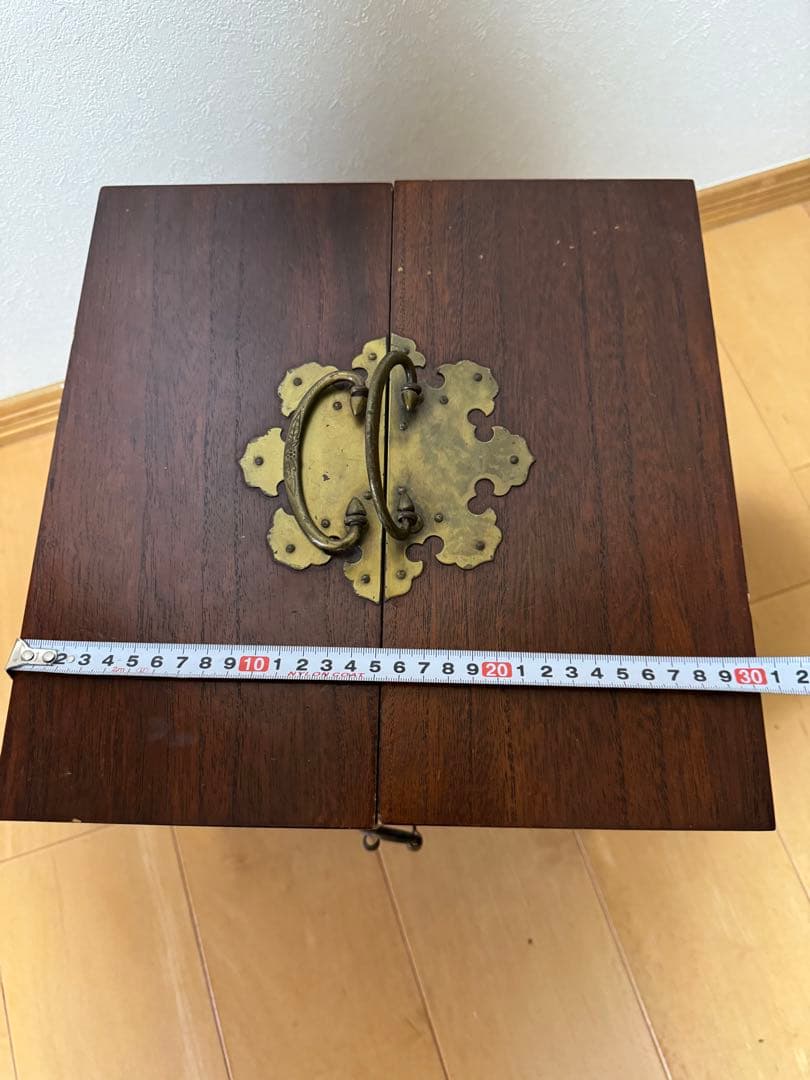 木製の薬棚　アンティーク　24個