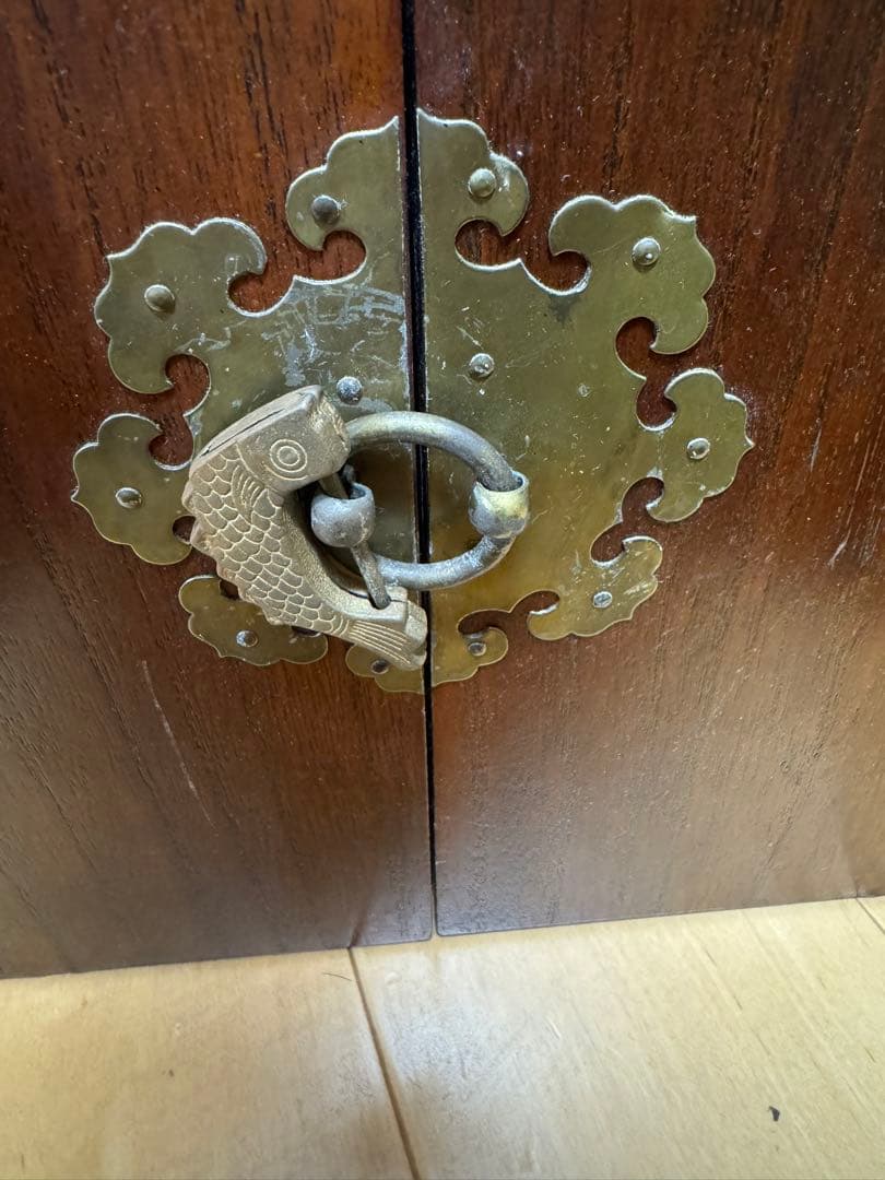 木製の薬棚　アンティーク　24個