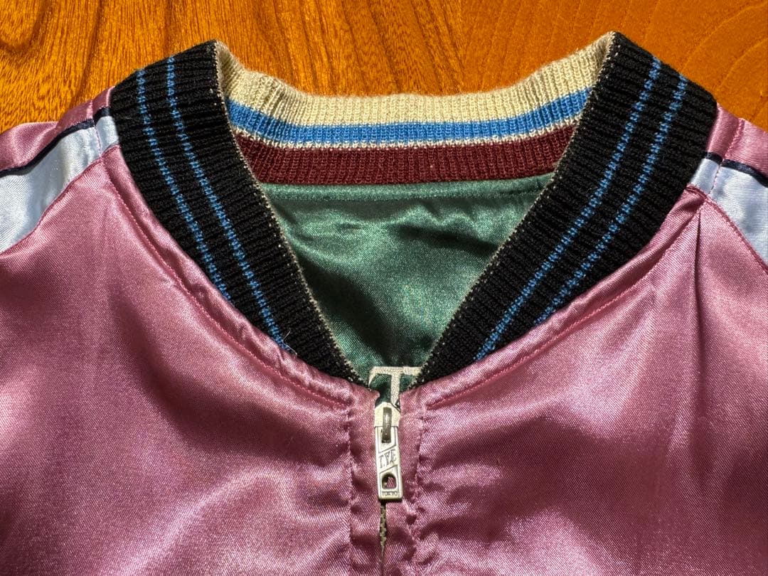 美品 テーラー東洋 両A面 スカジャン 虎 龍 Lサイズ TT10841