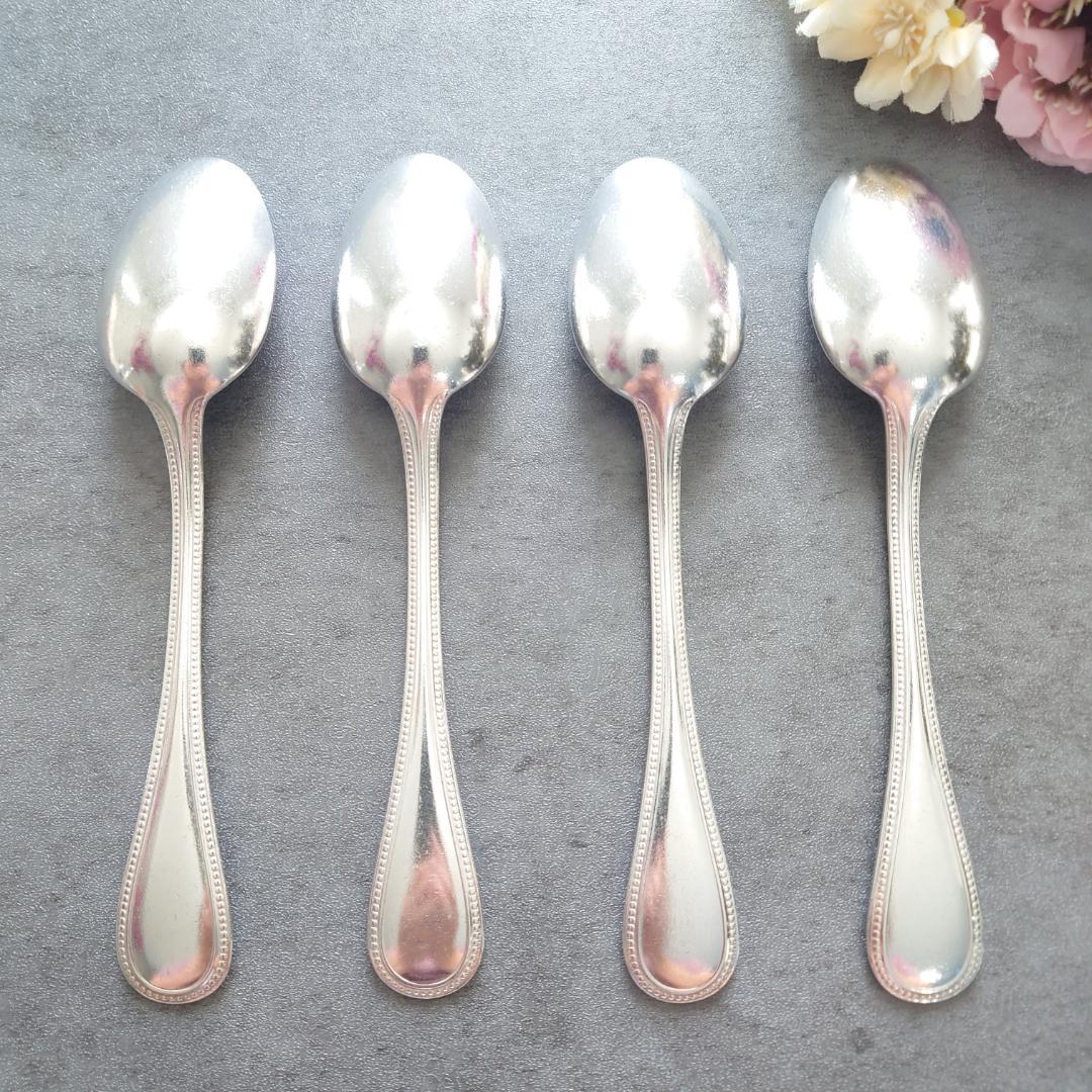 希少 クリストフル パール デザートスプーン 4点