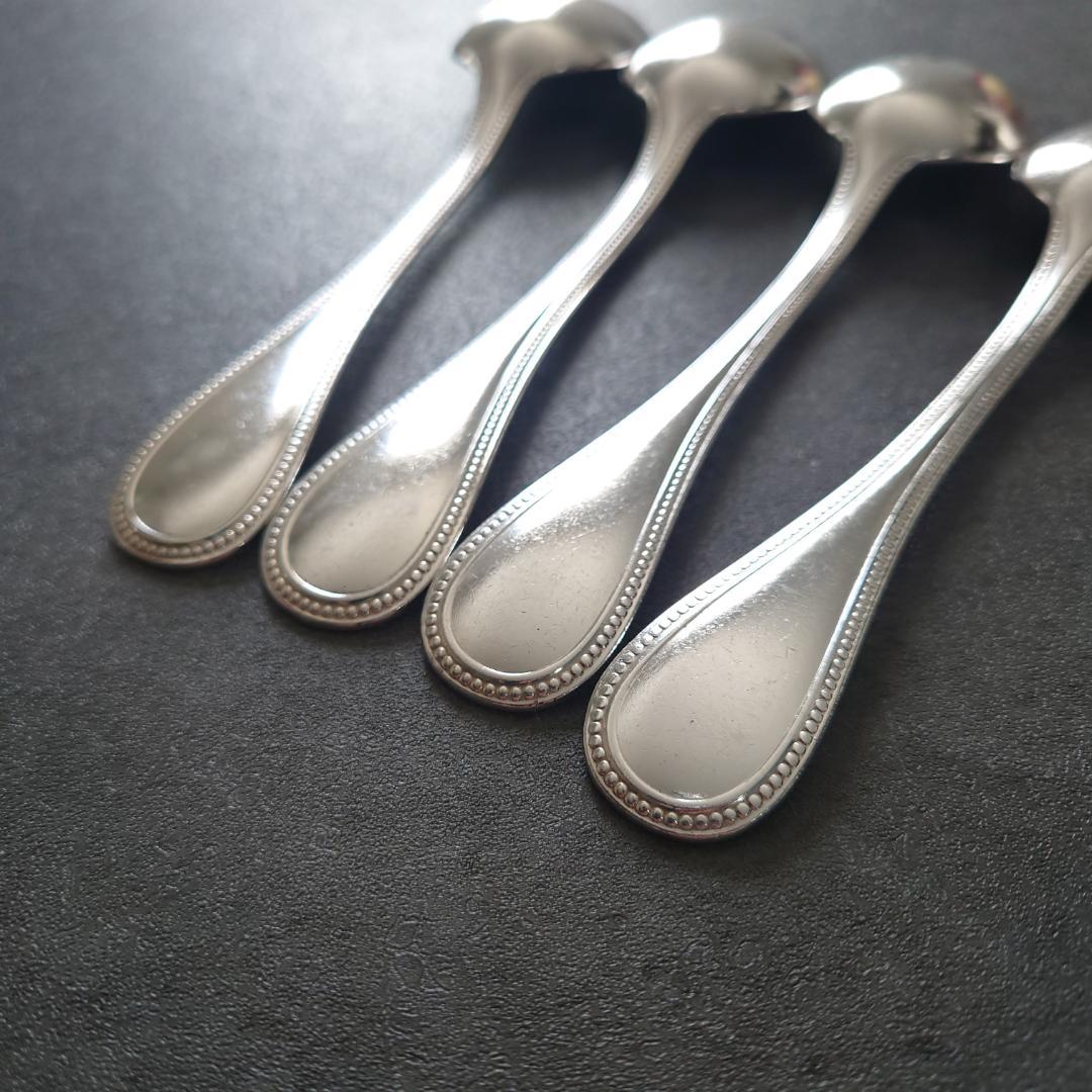 希少 クリストフル パール デザートスプーン 4点
