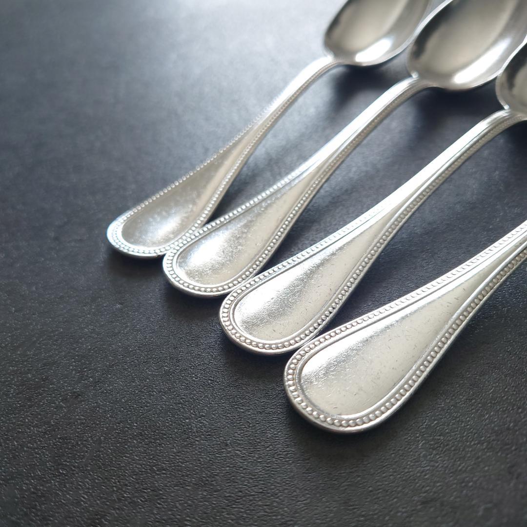 希少 クリストフル パール デザートスプーン 4点