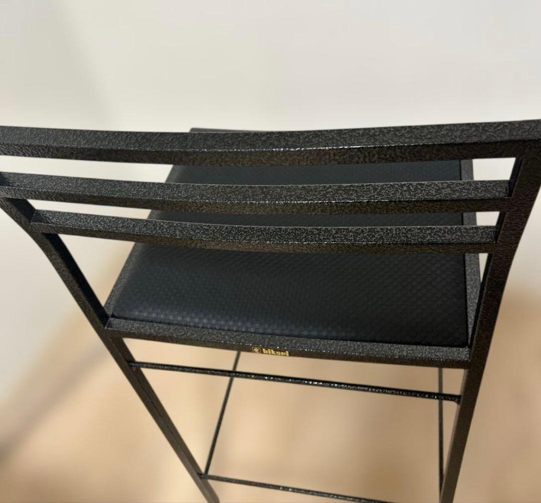 極美品✨ HIKARI ブラックメタル ダイニングチェア