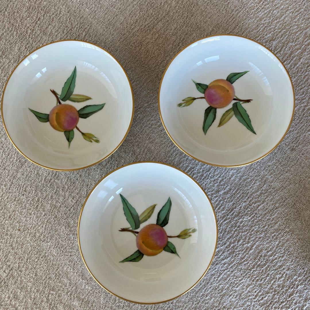 イブシャムゴールド Evesham gold フルーツボウル６枚