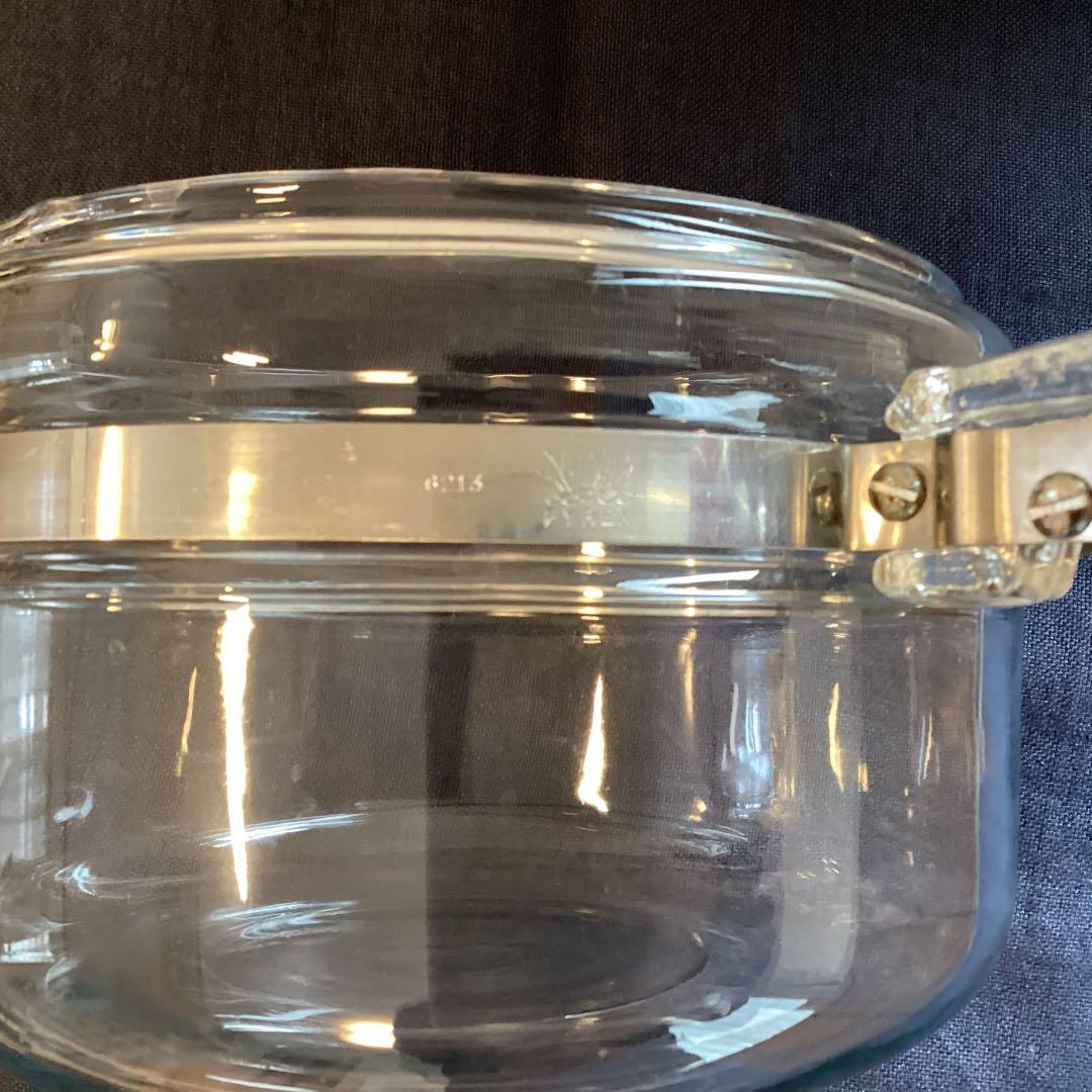 オールドパイレックス 耐熱ガラス 片手鍋