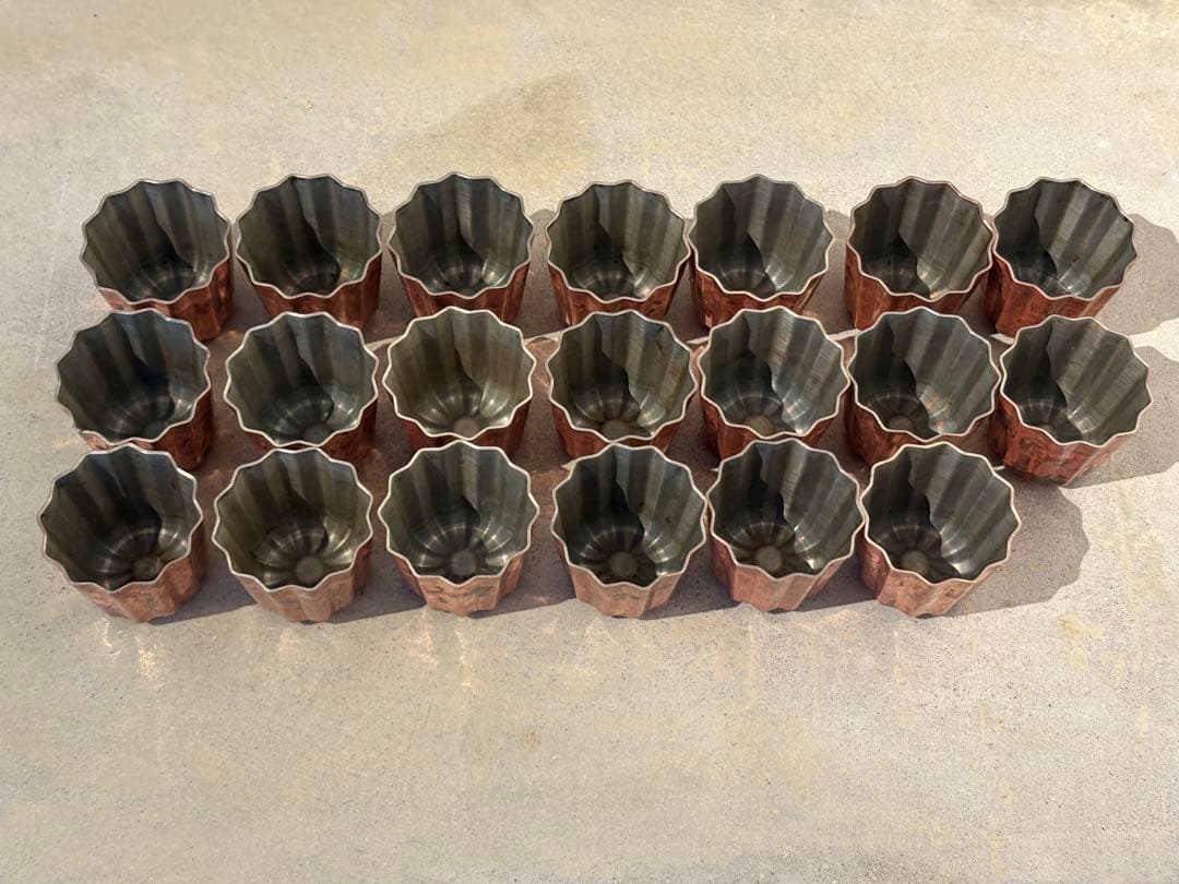 銅製カヌレ型 20個セット