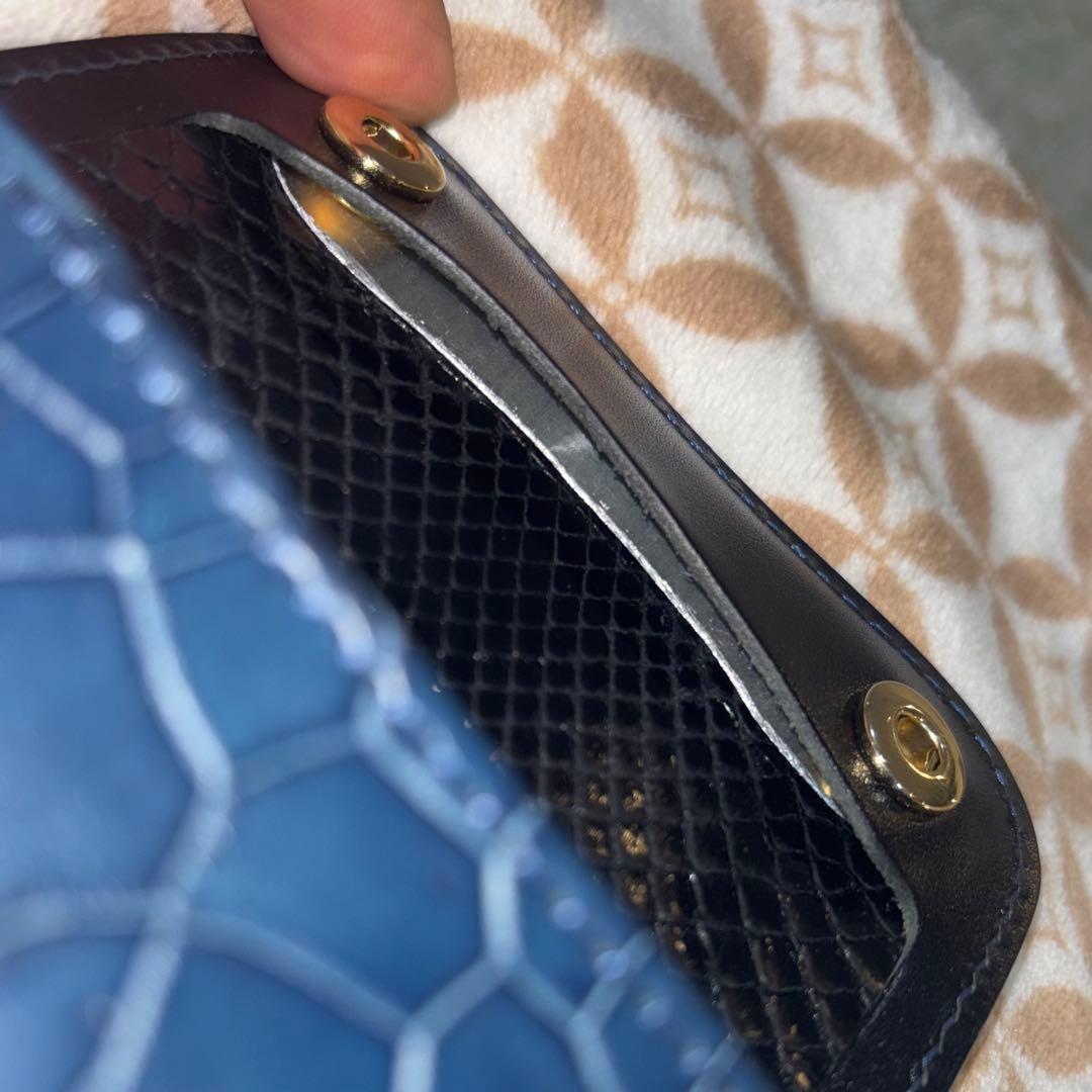 【美品・限定品】WILDSWANS TONGUE 藍染クロコダイル