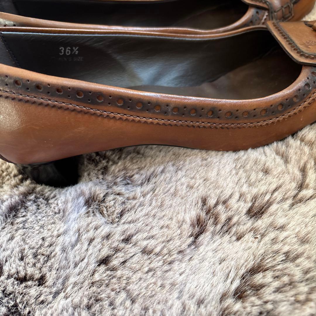 TOD'S トッズ　 ブラウン タッセル付き パンプス　美品　激安