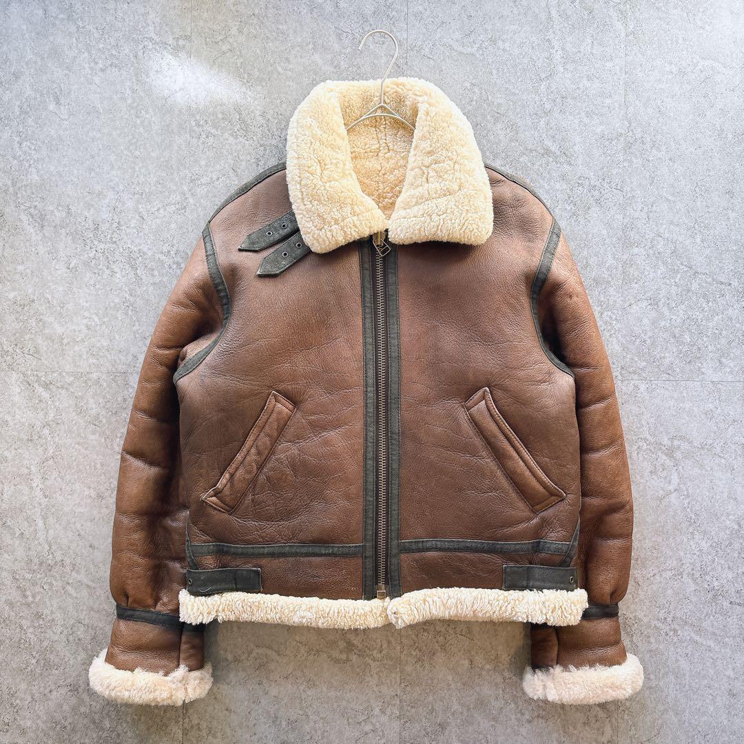 【美品】TYPE B-3 ムートン フライトジャケット 羊革 ボア