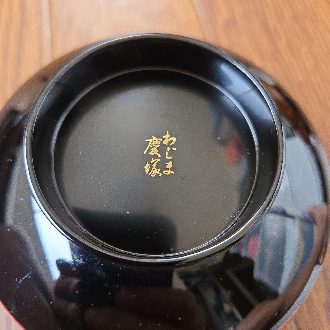 伝統工芸 輪島塗漆器 豪華梅柄蒔絵 吸い物椀 5客セット