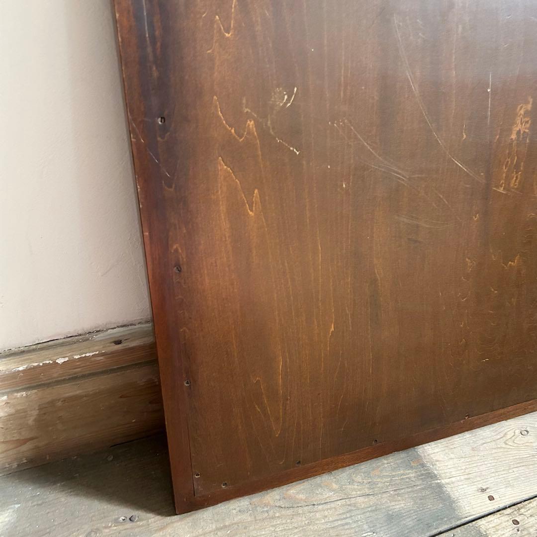 アンティーク 大型ウォールミラー 壁掛け鏡 姿見 ゴシック アーチ装飾