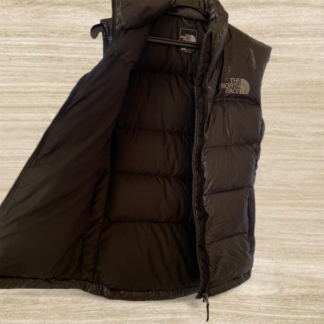 美品 THE NORTH FACE ダウンベスト ナイロン ブラック L 700