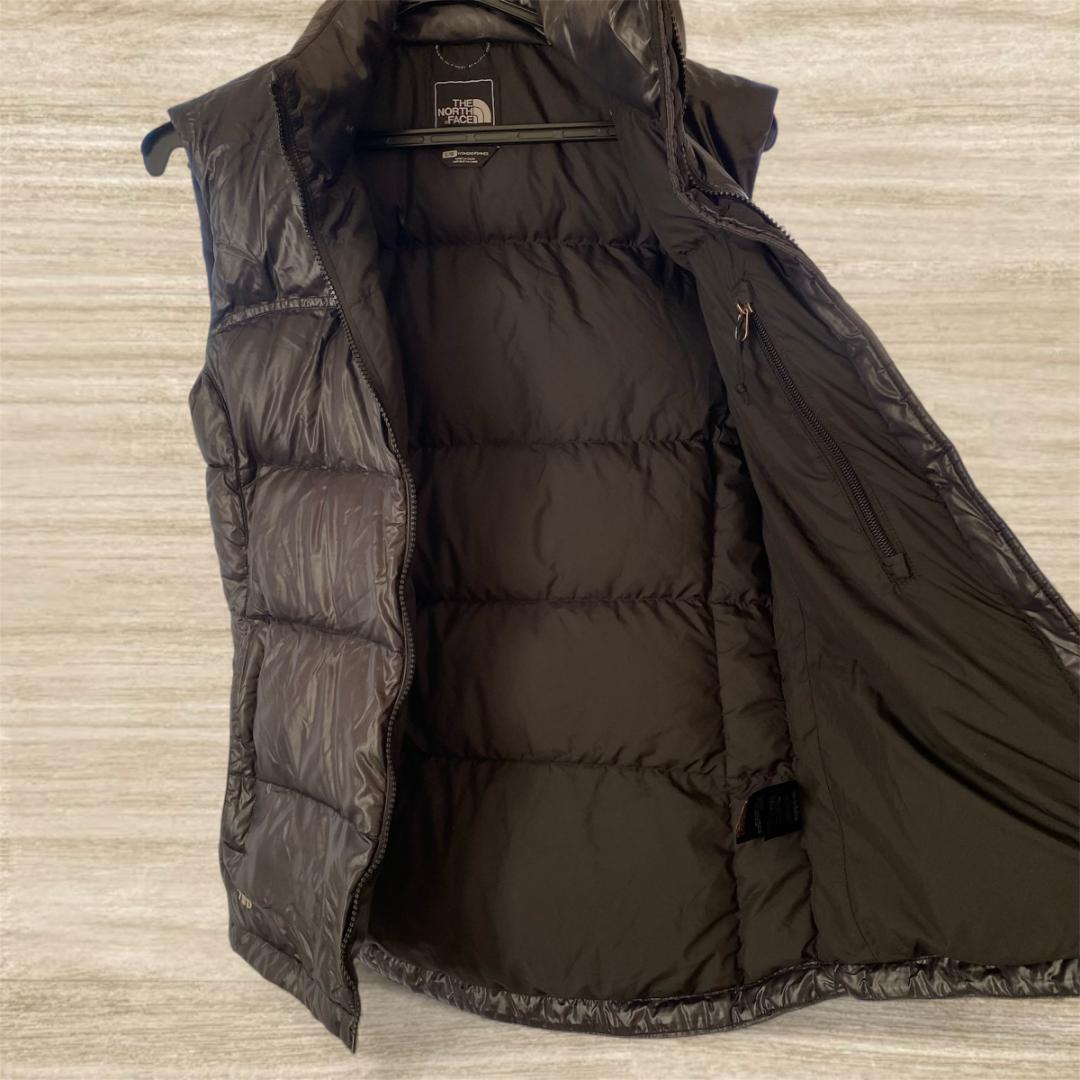 美品 THE NORTH FACE ダウンベスト ナイロン ブラック L 700
