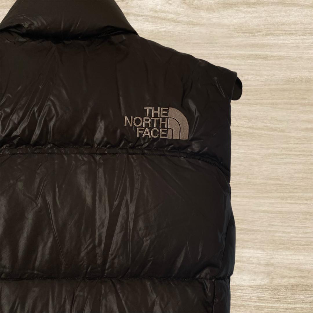 美品 THE NORTH FACE ダウンベスト ナイロン ブラック L 700
