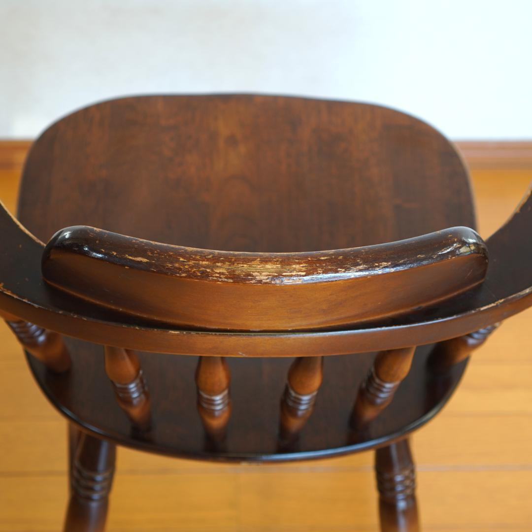 飛騨産業 キツツキマーク ウィンザーチェア アームチェア 木製 アンティーク調