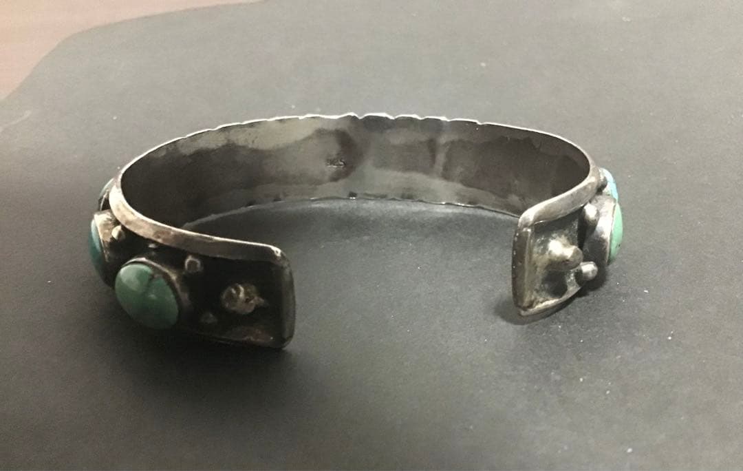 豪華ターコイズ11連&シルバー925バングル　ネイティブ