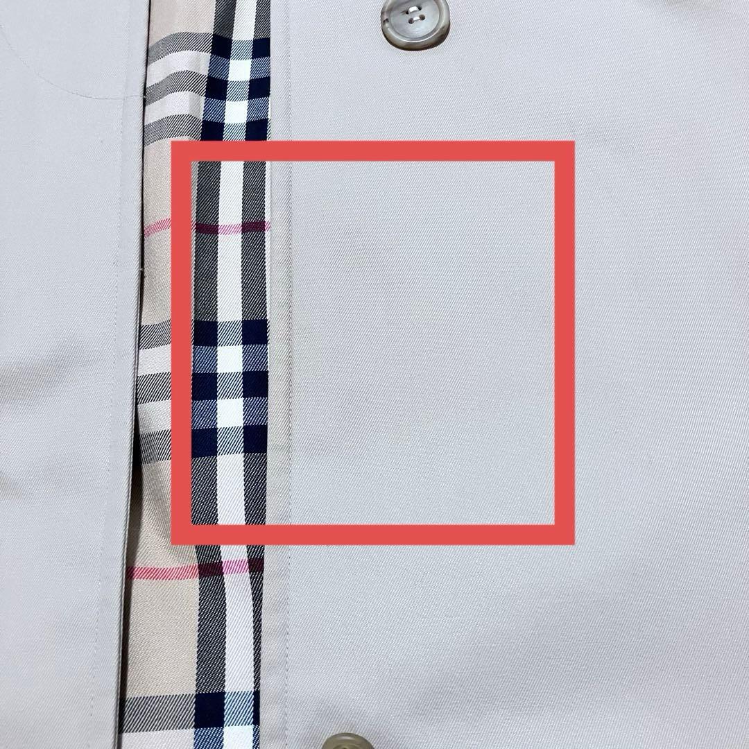 【美品】バーバリー ステンカラーコート ビンテージ ノバチェック ベルト S