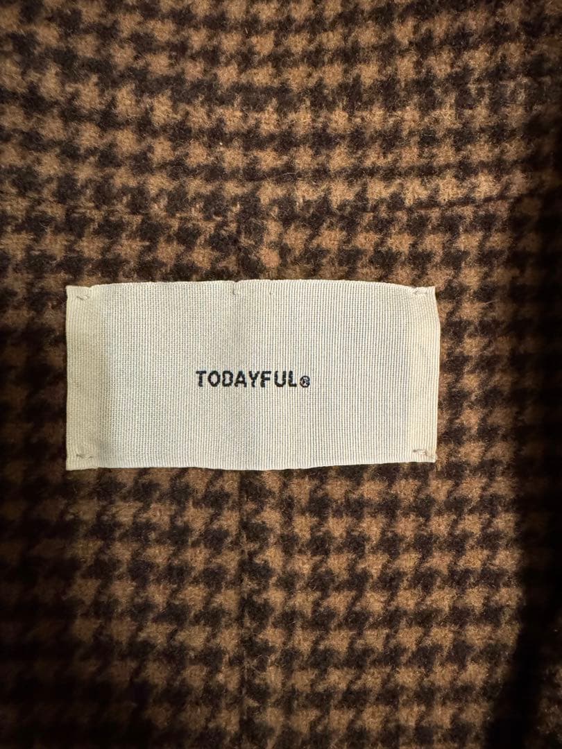 TODAYFUL オーバーチェックコート チェスターコート 38
