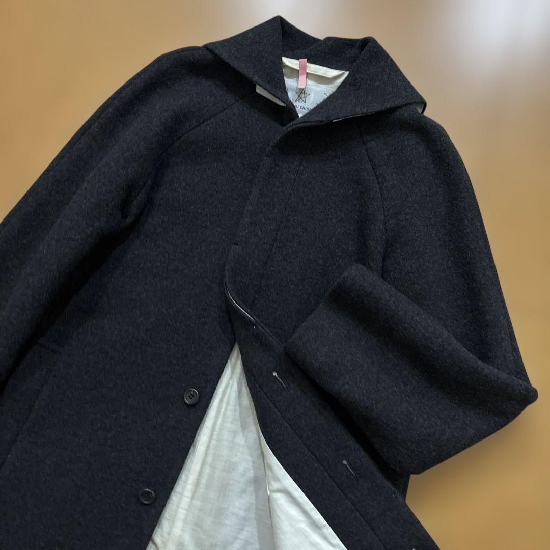 専用です　ツモリチサト　ウール100% ロングコート　セーラー　チャコール