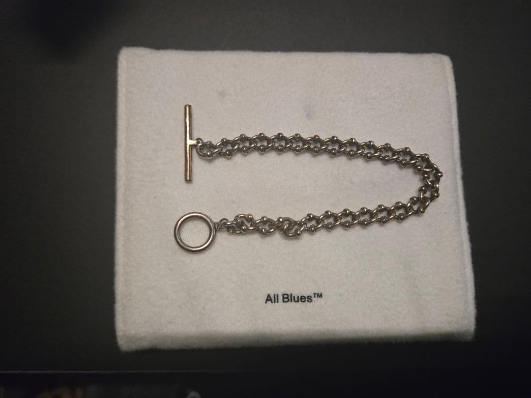 【最終値下げ】All Blues チェーンブレスレット　GOLD　Mサイズ