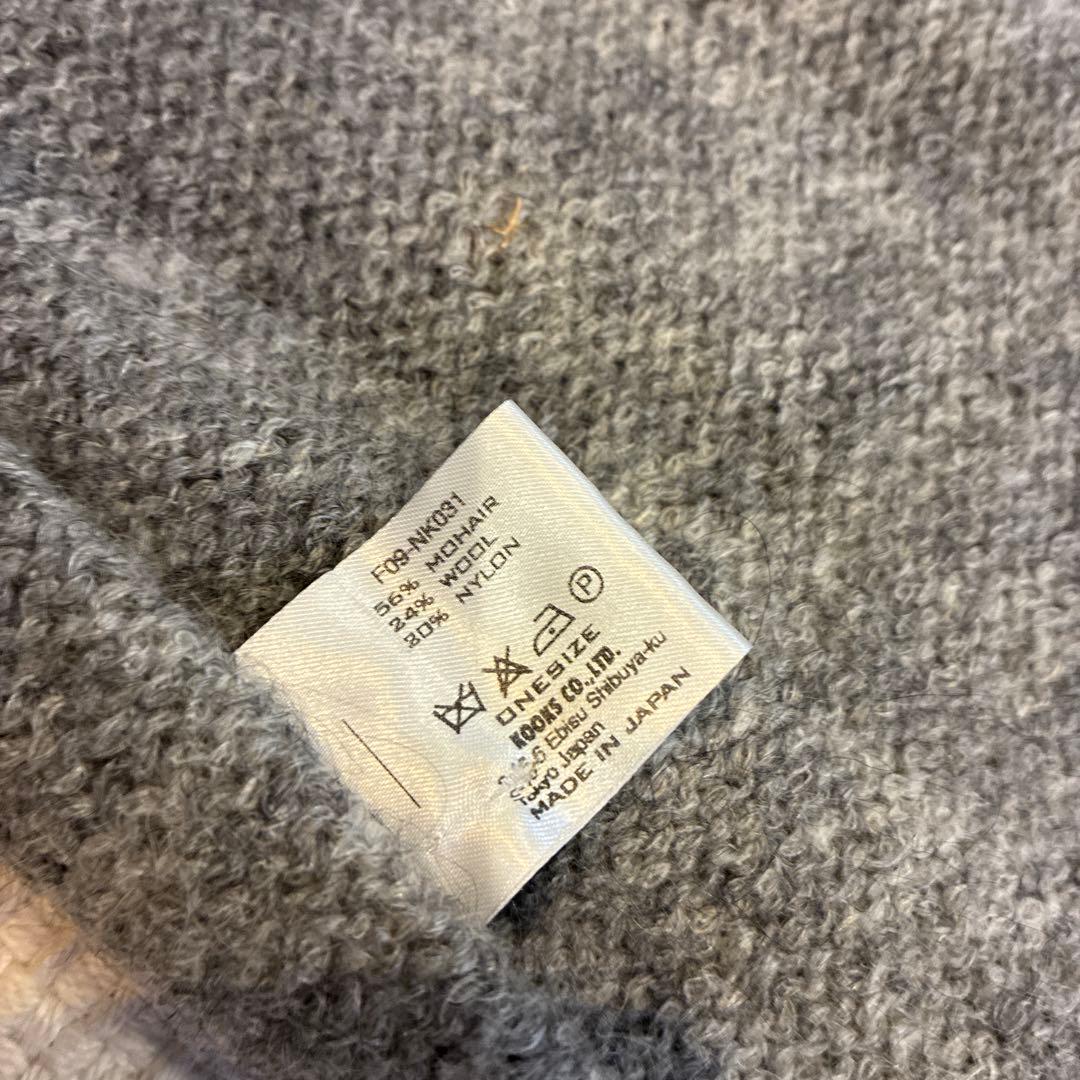 NUMBER(N)INE 2009AW モヘアグランジネックウォーマー スヌード